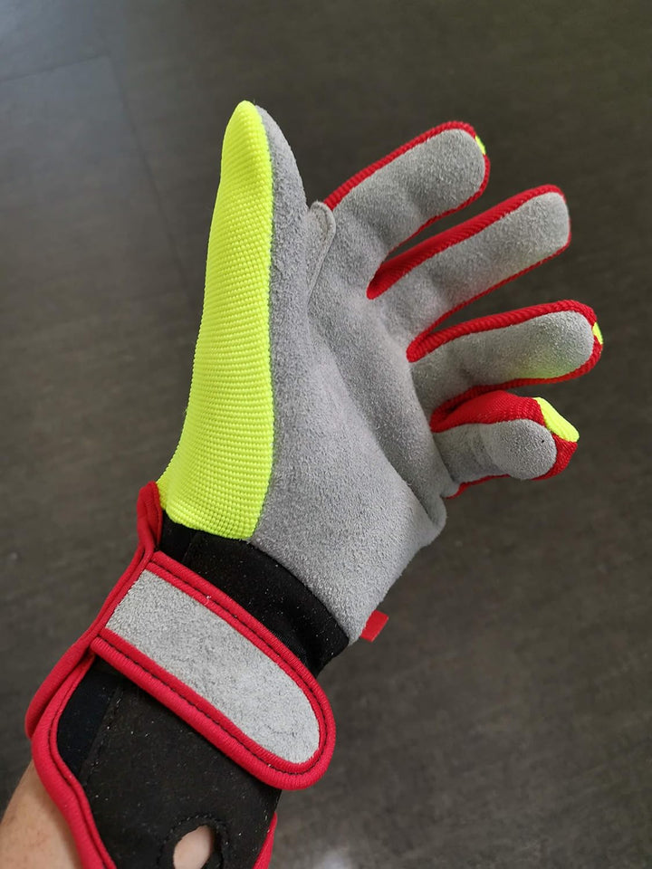 SEIZ Mechanic 800185 Universeller Handschuh für Rettungskräfte, Gr. 13, Gelb/Schwarz/Rot/Grau Grösse