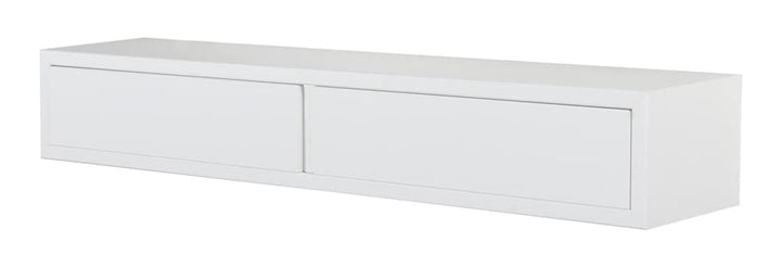 MODULARREDO | Domino, Wandregal mit Schublade, Nachttisch, Wandregal, 88,2 x 13,4 x 20 cm, Weiss – M