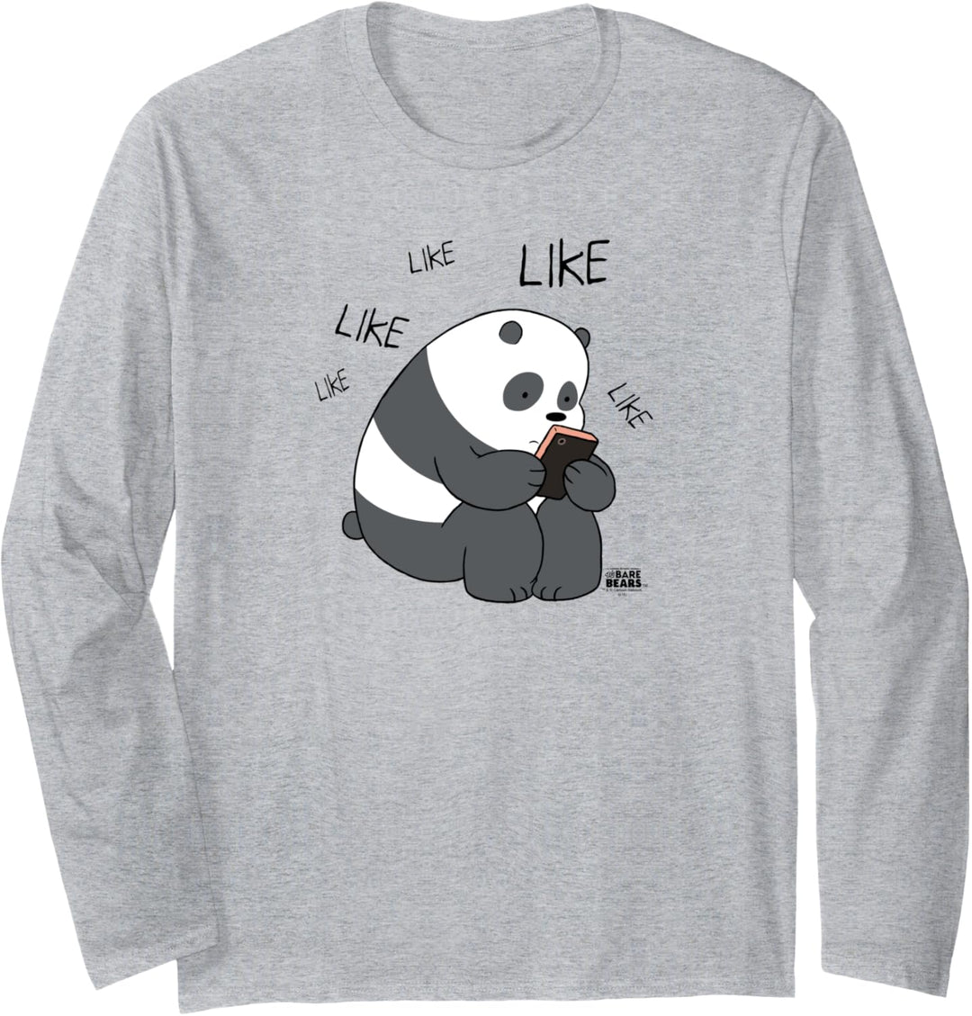 We Bare Bears Panda Like Like Like Langarmshirt