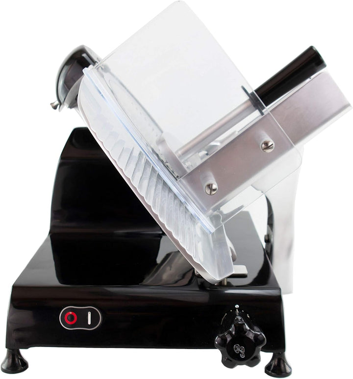 Berkel Red Line 300 Aufschnittmaschine schwarz - Schneidemaschine+ handgefertigtes Einlegebrett aus