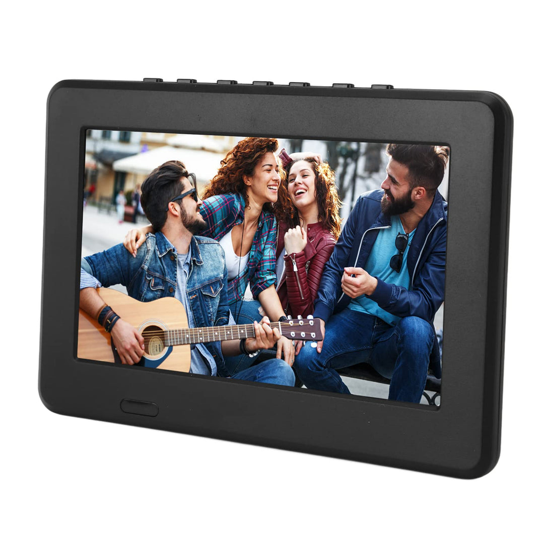 Tragbarer 7 Zoll Digitalfernseher, Auto Breitbild LED Fernseher mit 1500 mAh Lithiumbatterie, Unters