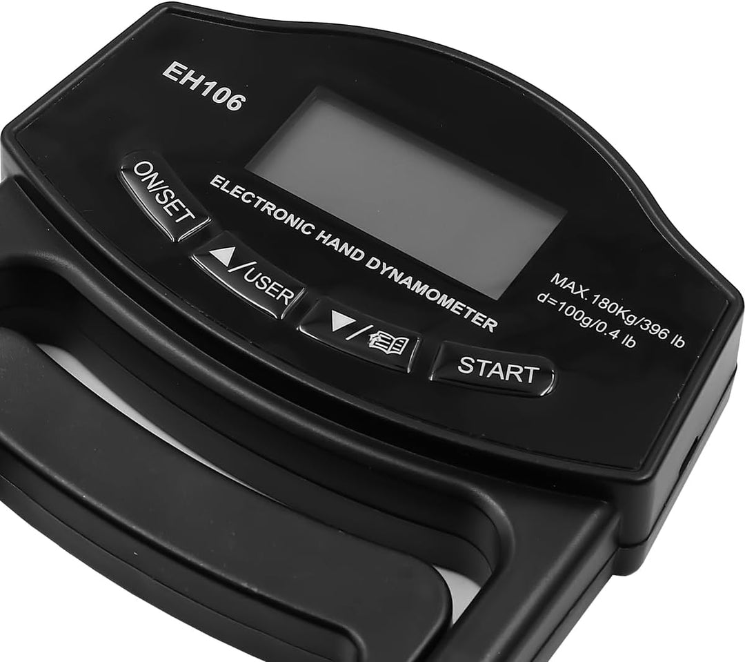Griffstärke-Tester, 396 Pfund, digitaler Hand-Dynamometer, Griffstärke-Messgerät, USB-wiederaufladba
