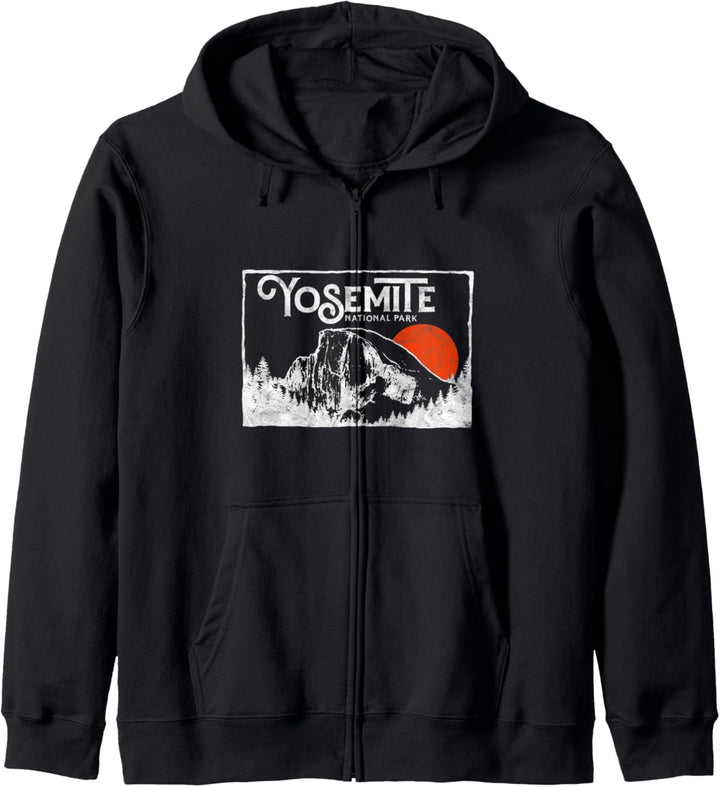 Retro Yosemite National Park Half Dome Vintage 80s Kapuzenjacke