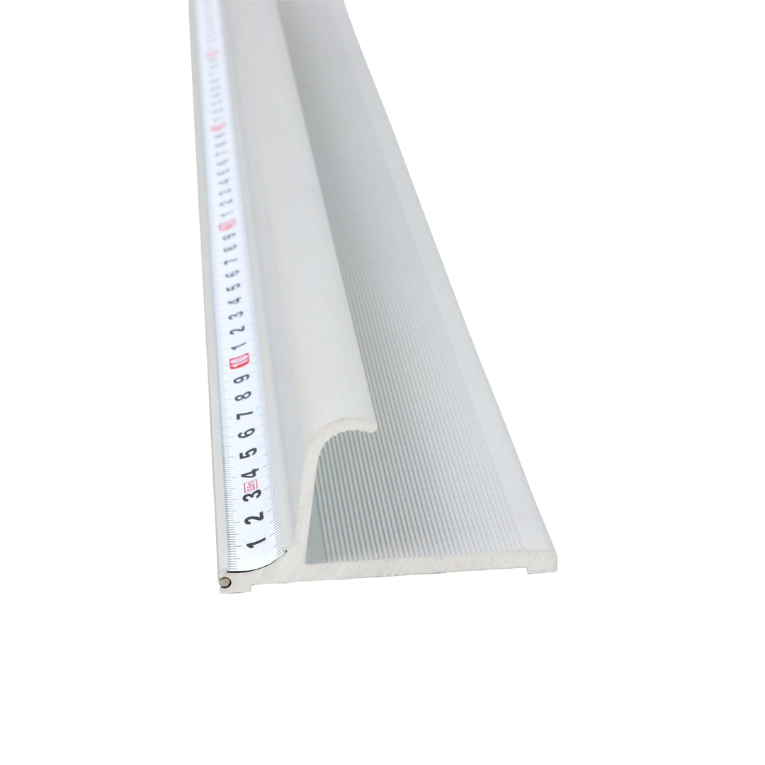 Schneidelineal 155 cm, Aluminium, Sicherheitslineal mit Fingerschutz, Stahlkante und Anti-Rutsch-Bes