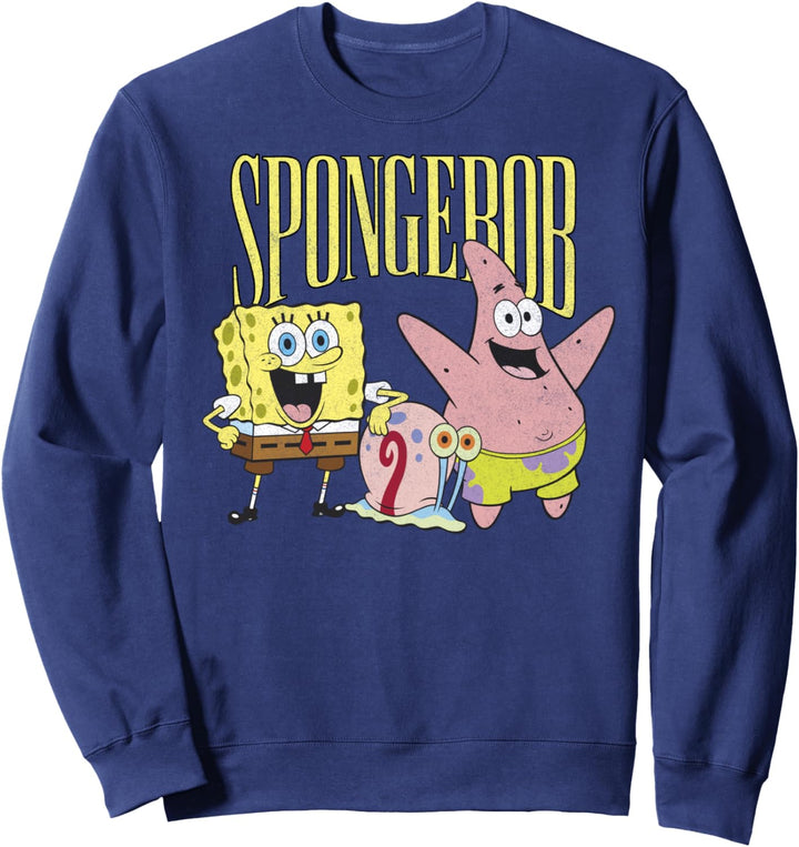 SpongeBob SquarePants Gary Patrick And SpongeBob Sweatshirt