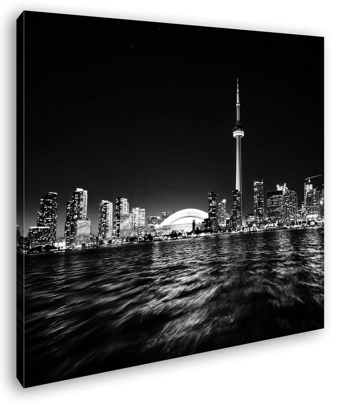 deyoli farbenfrohe Küste von Toronto Format: 60x60 Effekt: Schwarz&Weiss als Leinwandbild, Motiv fer