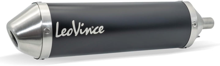 Auspuffanlage LeoVince Komplettanlage X-FIGHT Black Edition, Edelstahl schwarz für Beta RR 50 Enduro