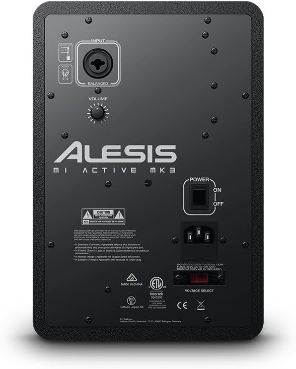 Alesis M1Active MK3 - hochwertiger Studiolautsprecher mit 5-Zoll-Aluminium-Treiber, 1-Zoll-Hochtöner