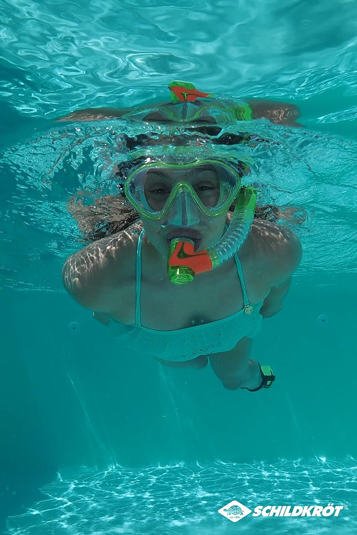 Schildkröt Kinder-Schnorchelset Bermuda 3-teilig, Brille, Schnorchel, verstellbare Flossen in versch