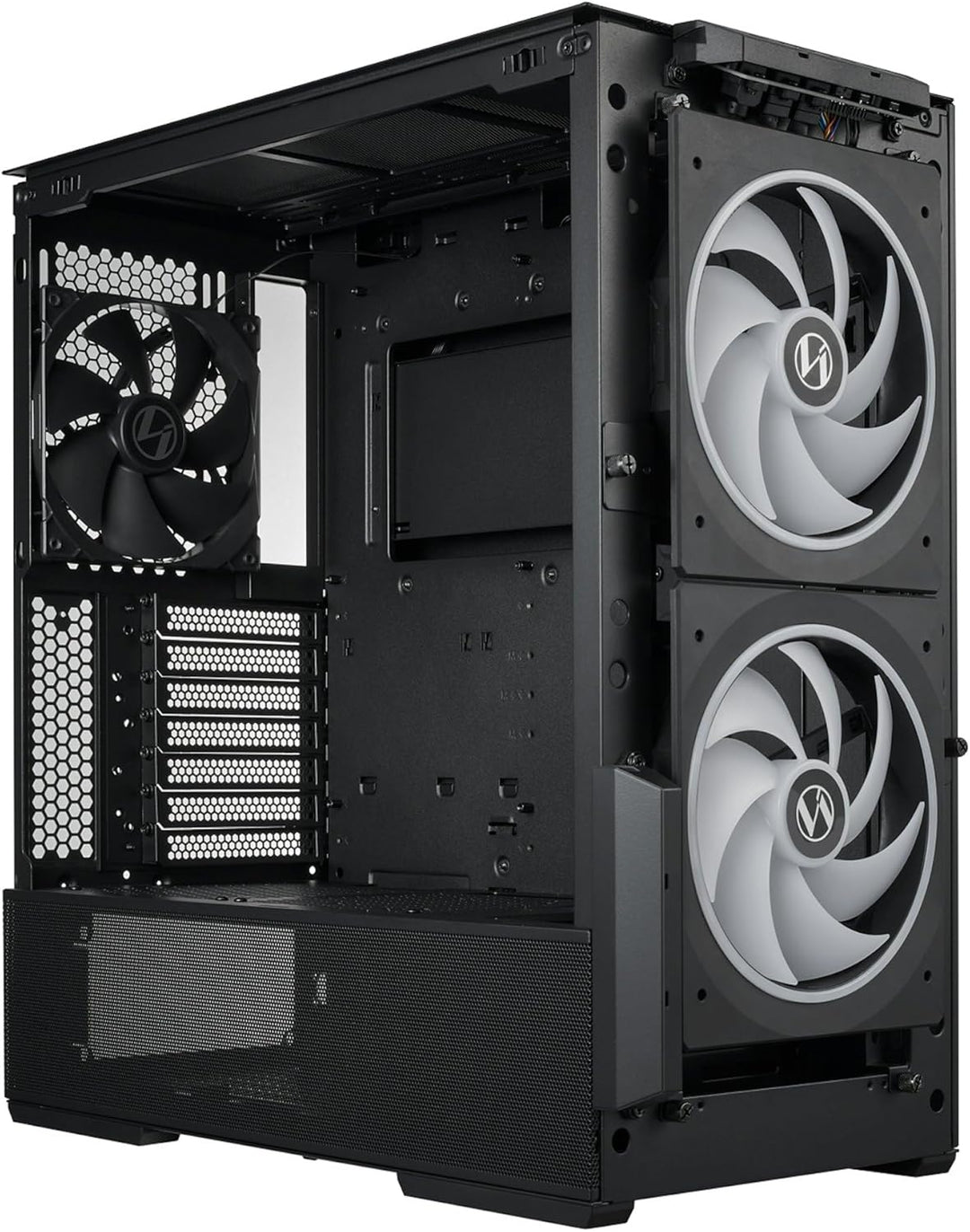 LIAN LI LANCOOL 216 Gaming PC Gehäuse Schwarz - E-ATX Gehäuse - Gaming PC Case - PC-Gehäuse RGB - Ga