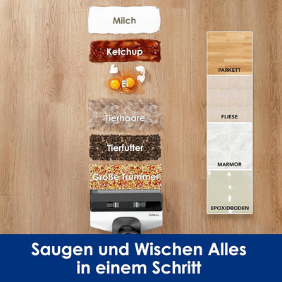 Tineco Floor ONE S5 PRO 2 Smarter und kabelloser Nass-Trocken-Staubsauger und Wischmopp für Harte Bö