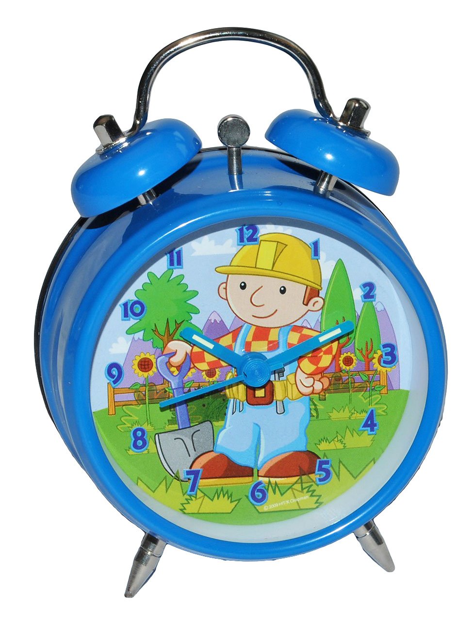 alles-meine.de GmbH Kinderwecker Bob der Baumeister - für Kinder Metall Wecker Analog - Alarm Kinder