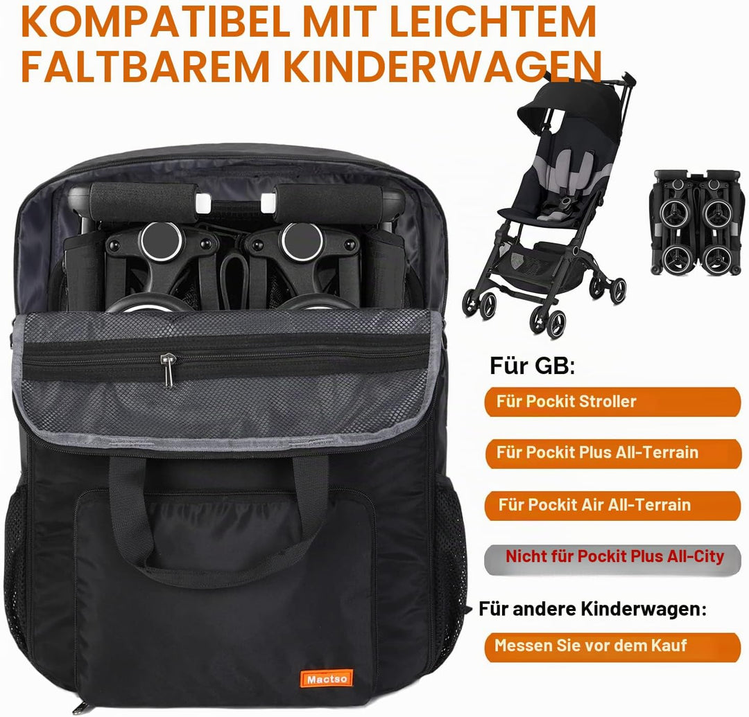 Kinderwagen Reisetasche Kompatibel mit GB Pockit und GB Pockit Air Plus All Terrain, Leichter Kinder