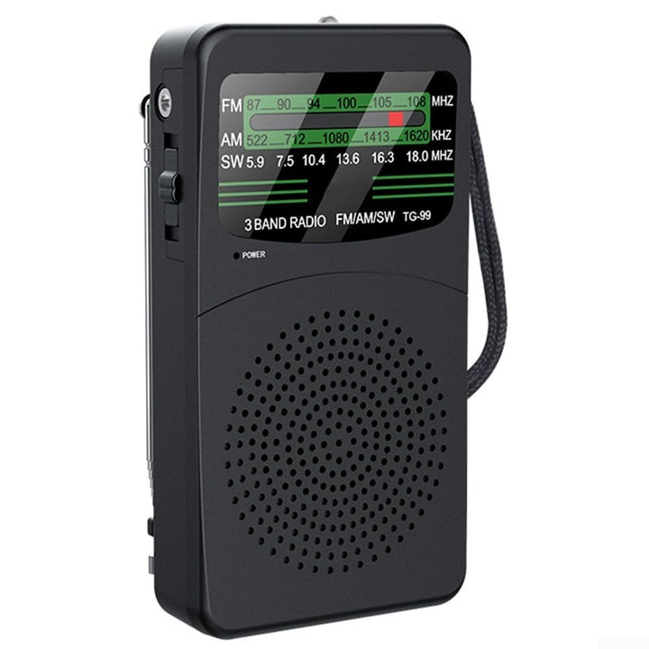 Radio, tragbares Digitalradio AM/FM/SW Radio, kompaktes Design mit leistungsstarkem 3-W-Lautsprecher