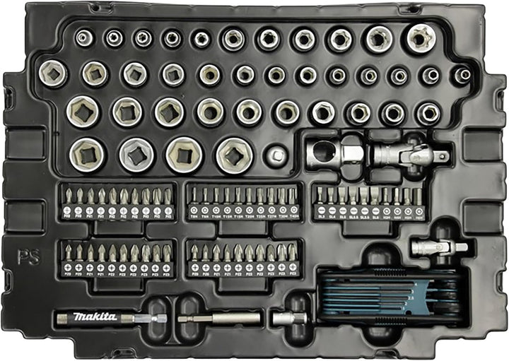 Makita E-08713 Universal Werkzeugset Im Koffer 120teilig Einzelbett, Einzelbett