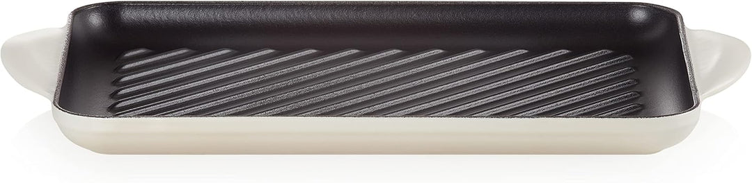 LE CREUSET Rechteckige Grillplatte aus Gusseisen, 32 cm, Für alle Herdarten inkl. Induktion geeignet
