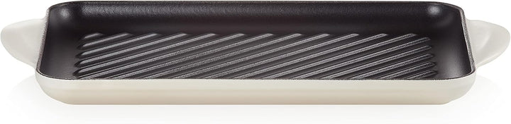 LE CREUSET Rechteckige Grillplatte aus Gusseisen, 32 cm, Für alle Herdarten inkl. Induktion geeignet