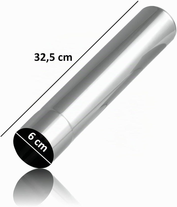CampFeuer Edelstahl Ofenrohre Ø 6 cm (4 Stück), Kaminrohr, Ofenrohr Länge 32,5 cm | Ofenrohr Erweite