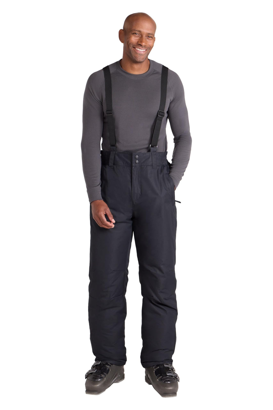 Mountain Warehouse Dusk II Mens Ski Pants - Warm Padded Fleece Lined XS Schwarz, XS Schwarz