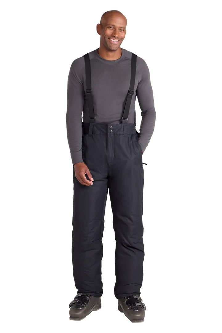 Mountain Warehouse Dusk II Mens Ski Pants - Warm Padded Fleece Lined XS Schwarz, XS Schwarz