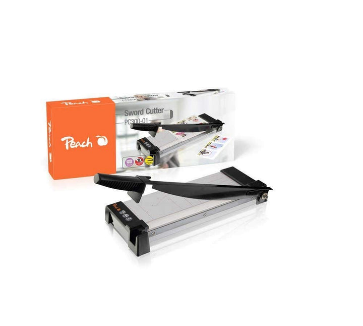 Peach Hebelschneider - für Homeoffice, Büro, Schule - bis A3 - bis 10 Blatt - Metallgehäuse - PC300-
