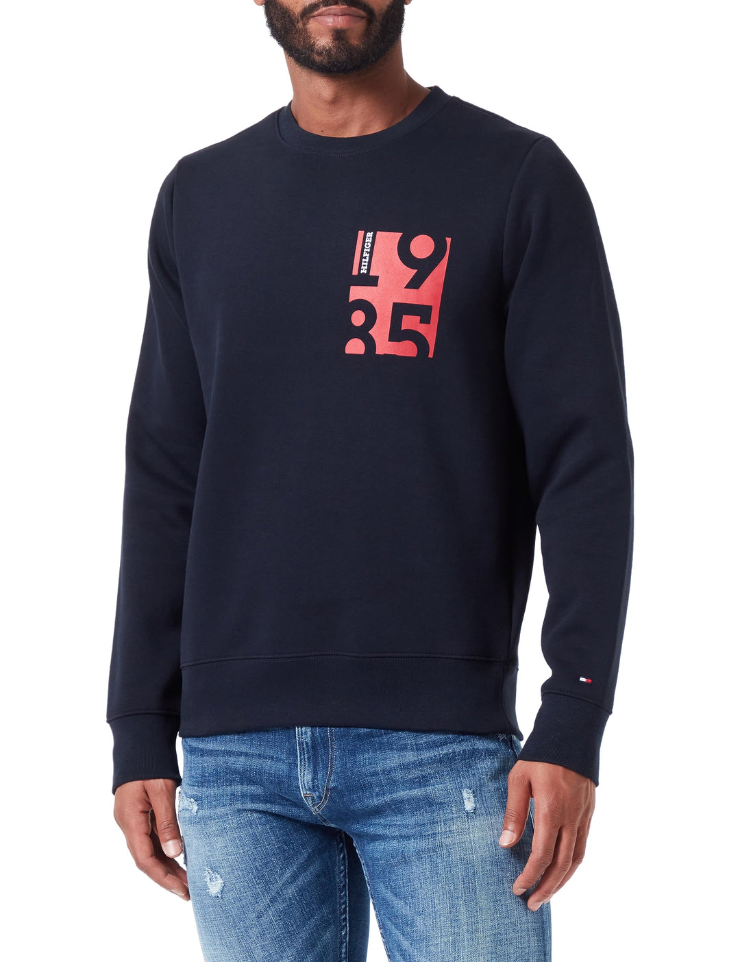 Tommy Hilfiger Herren Sweatshirts M Blau (Desert Sky), M Blau (Desert Sky)