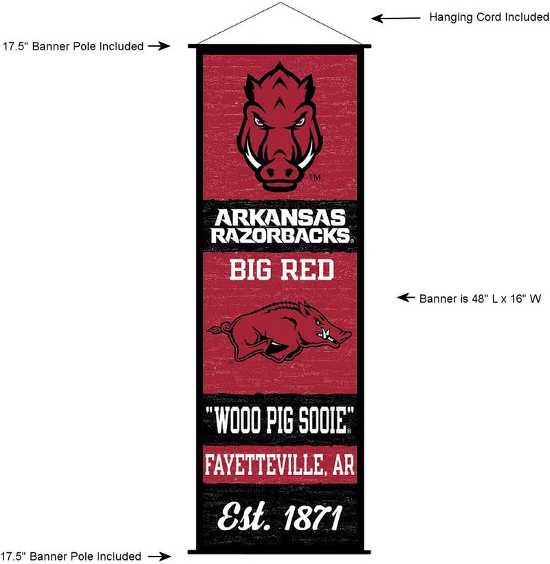 Wincraft Arkansas Razorbacks Banner und Scroll Schild