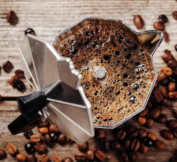 cilio Espressokocher Classico für 6 Tassen | elektrisch 480W | Ø 11,5 cm Höhe: 25 cm | Aluminium | S