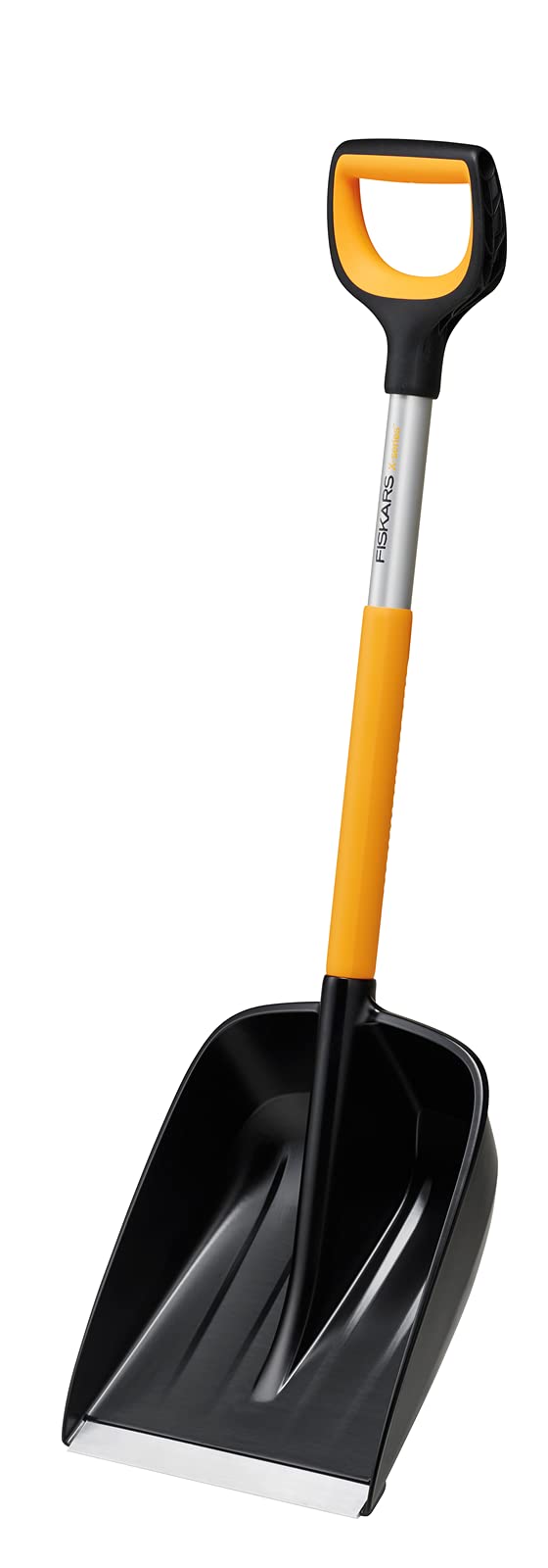 Fiskars Auto-Schneeschaufel, X-series, Länge: 98 cm, Aluminium/Polymer, Schwarz/Orange/Grau, 1057393