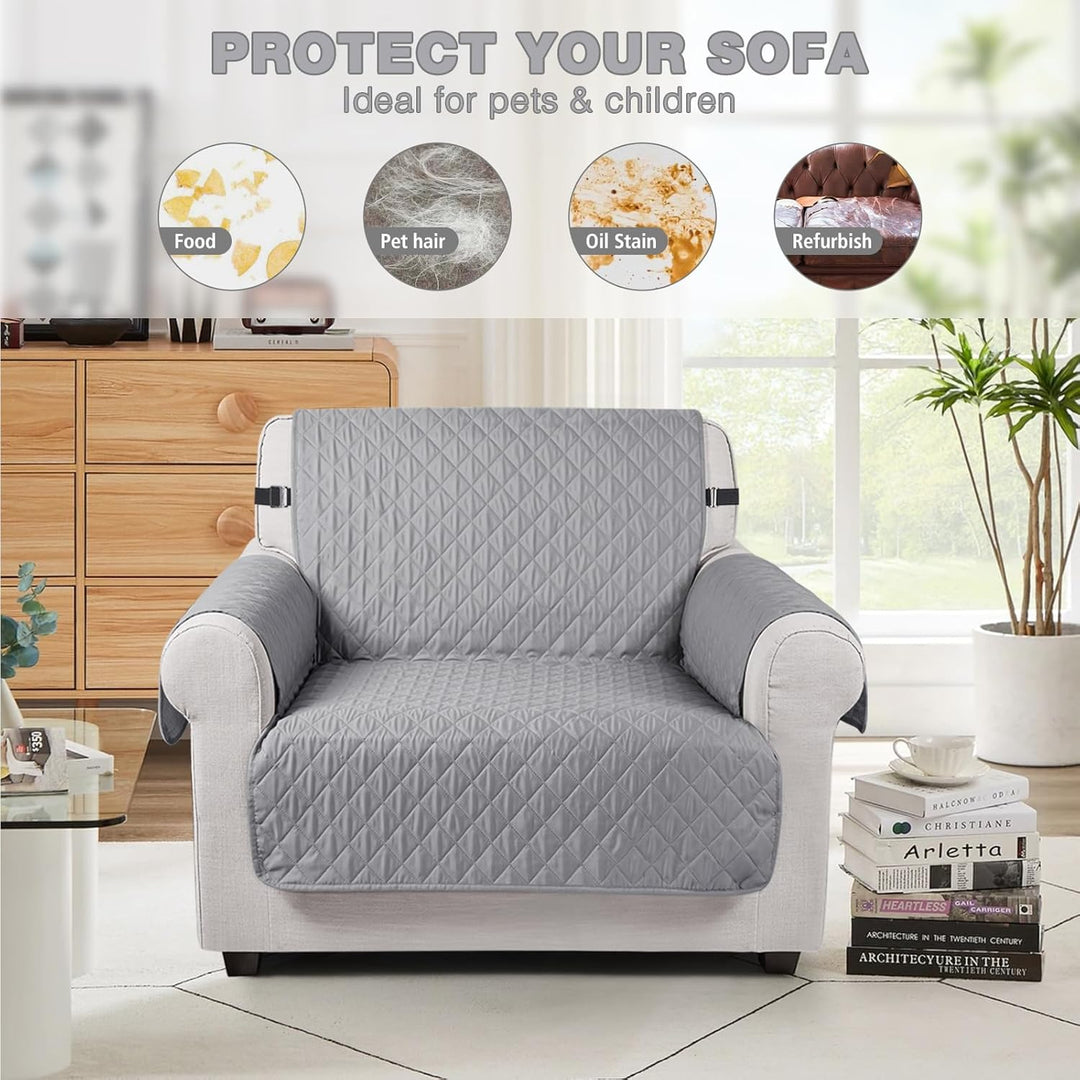 TAOCOCO Sofa Überzug, Sofabezug Wasserdicht Mit Gummiband，Wohnzimmer Anti-Rutsch Gepolsterter Sofasc