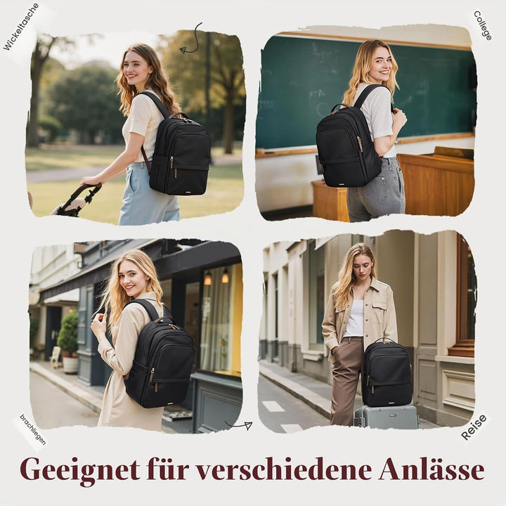 GOLF SUPAGS Multifunktional Handgepäck Rucksack, Schulrucksack Teenager, Rucksack Damen für Schule,