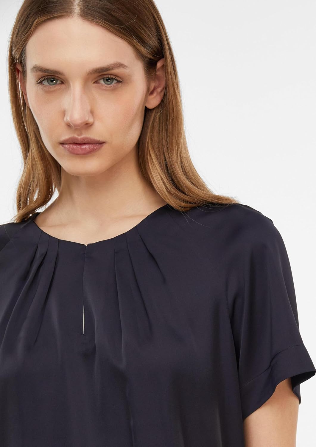COMMA Feminine Baumwollbluse 34 5976_navy, 34 5976_navy