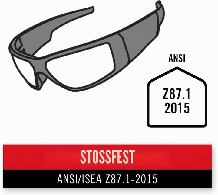 Coast SPG500 Wiederaufladbare LED-Sicherheitsbrille mit Beleuchtung, Bulls-Eye Spot-Strahl, ANSI Z87