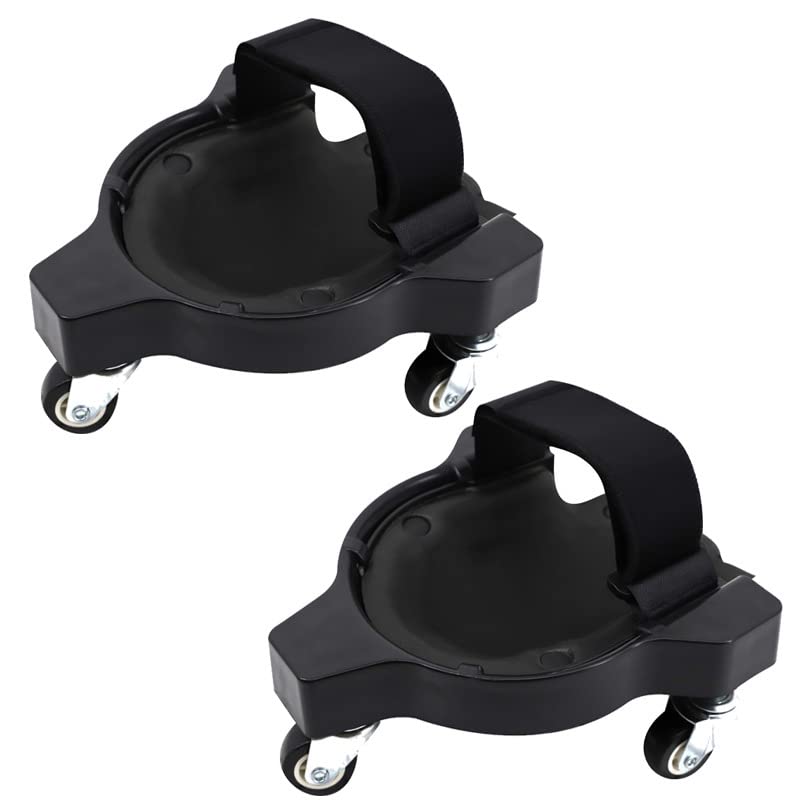 2 Pcs Rollende Knieschützer, Knieschoner mit 3 Rollen und bequemen Gelkissen, 360 Grad drehbar, mit