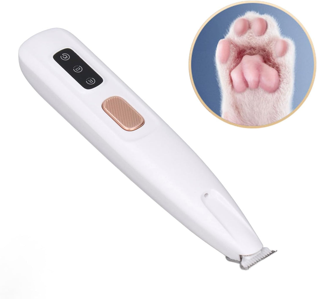 Elektrischer Trimmer, Leiser Betrieb, Fellpflegegerät für Ohren, Augen und Pfoten von Haustieren mit