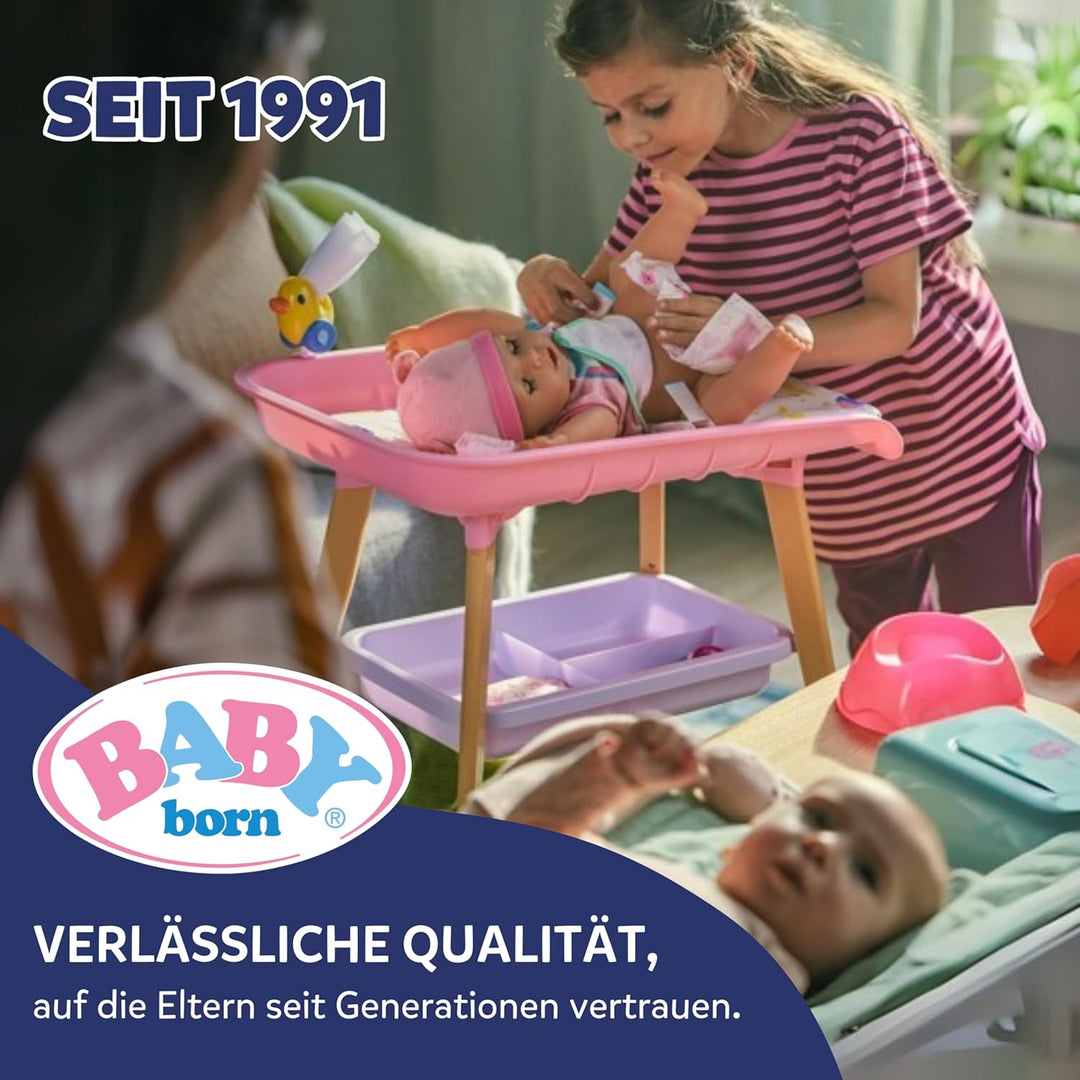 BABY born 3 in 1 Wiege Pinplay, Puppenbett, Wiege und Trage mit Pins zum Verzieren, inkl. Bettdecke