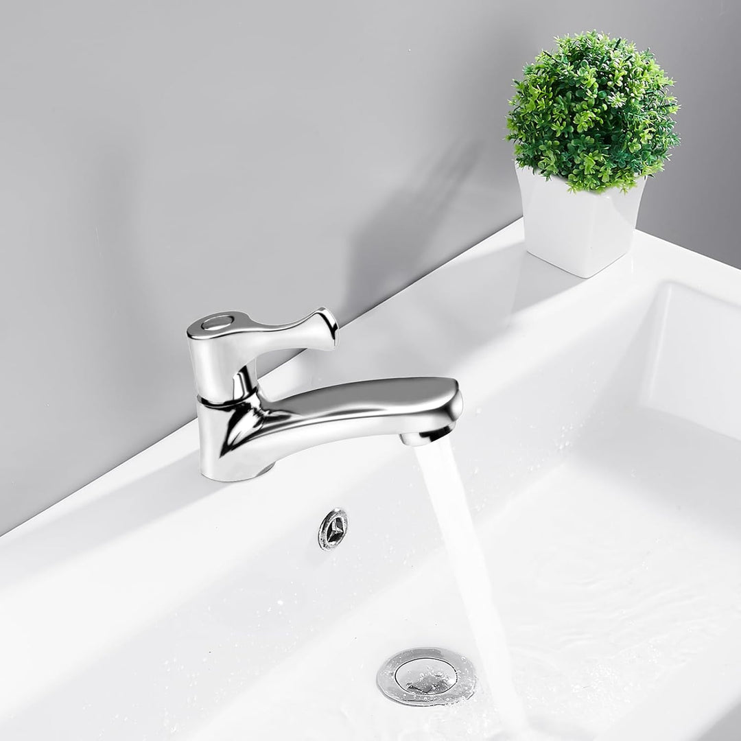 Einzelne Kaltwasserhahn, Kaltwasserhahn Gäste Wc Prämie Wasserhahn Kaltwasser mit 60cm Anschlussschl