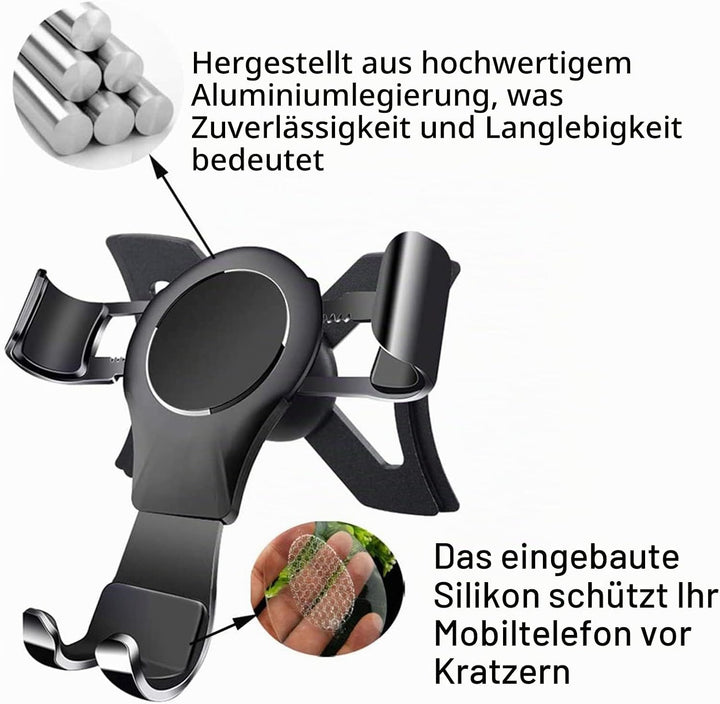 Handy KFZ Halterungen für Audi A3 8V 2014–2019, Handyhalterung Gravity Auto Lock Stabil Ohne Jitter