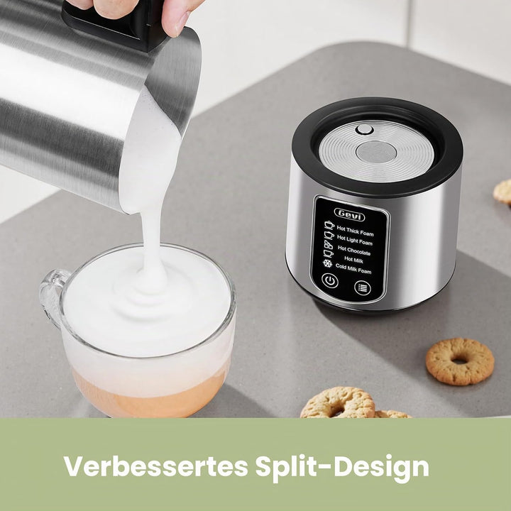 Gevi heisse schokoladenmatte, 5-1-1 milchschaum mit dampfkessel, dampfbad, spezialmilch, 17 unzen /
