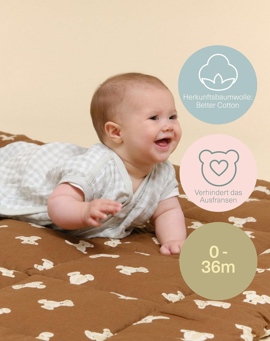 molis&amp;co - Baby Sommerschlafsack Musselin - Sommer Baby Schlafsack 0.5 TOG - Neugeborene Babyschlafs