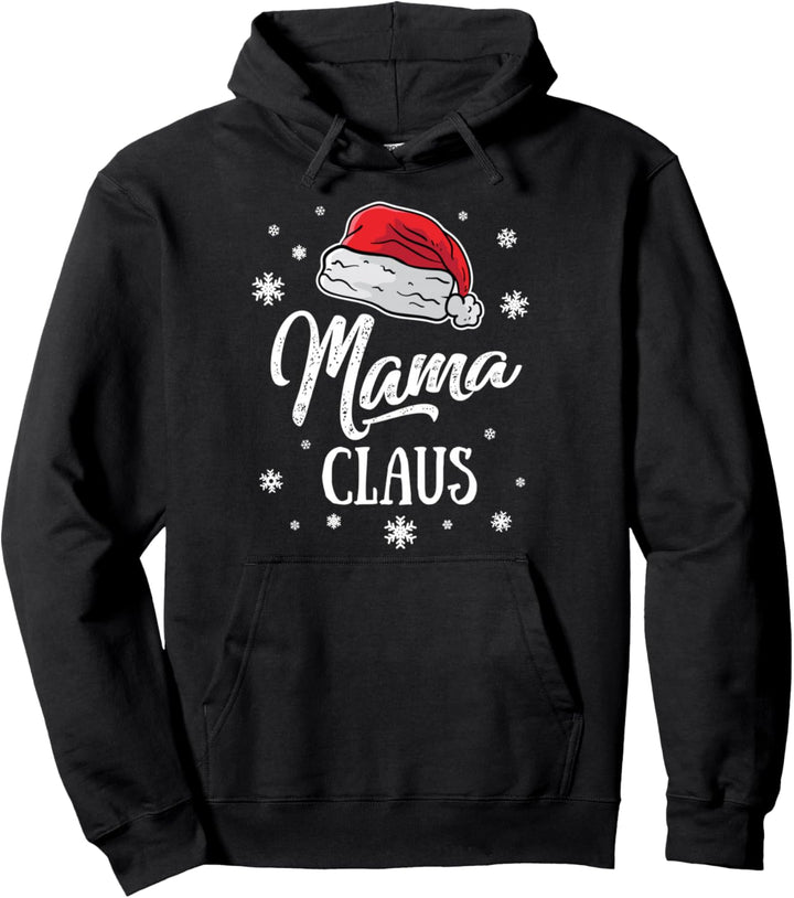 Mrs. Mama Santa Claus Weihnachten Weihnachtsmann-Mütze Mutti Pullover Hoodie