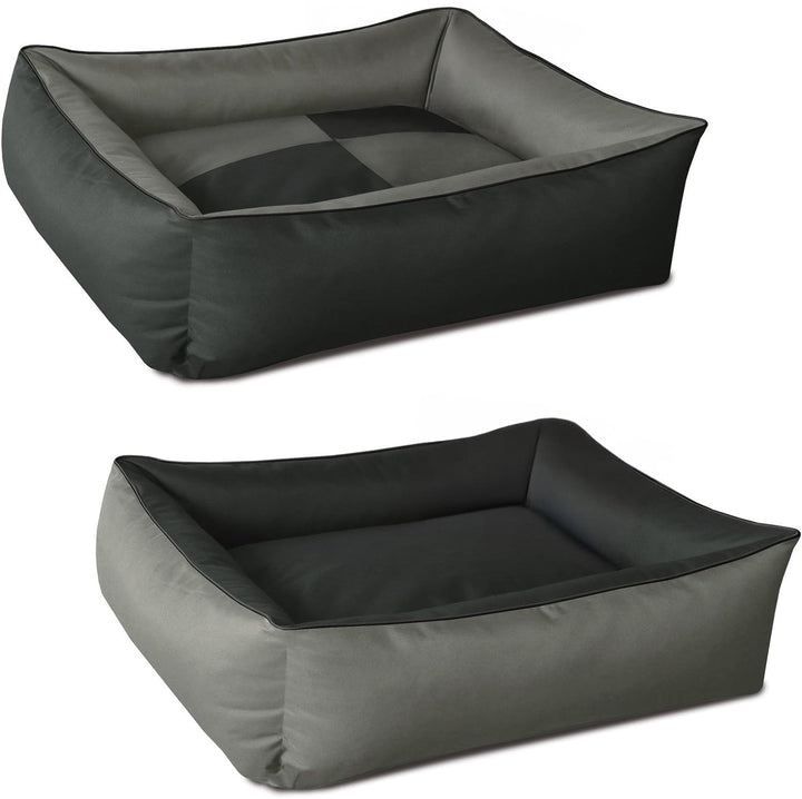BedDog Hundebett 2in1 MAXQ, Hundekissen mit abziehbaren waschbaren Bezug, Hundekorb, Hundesofa, für
