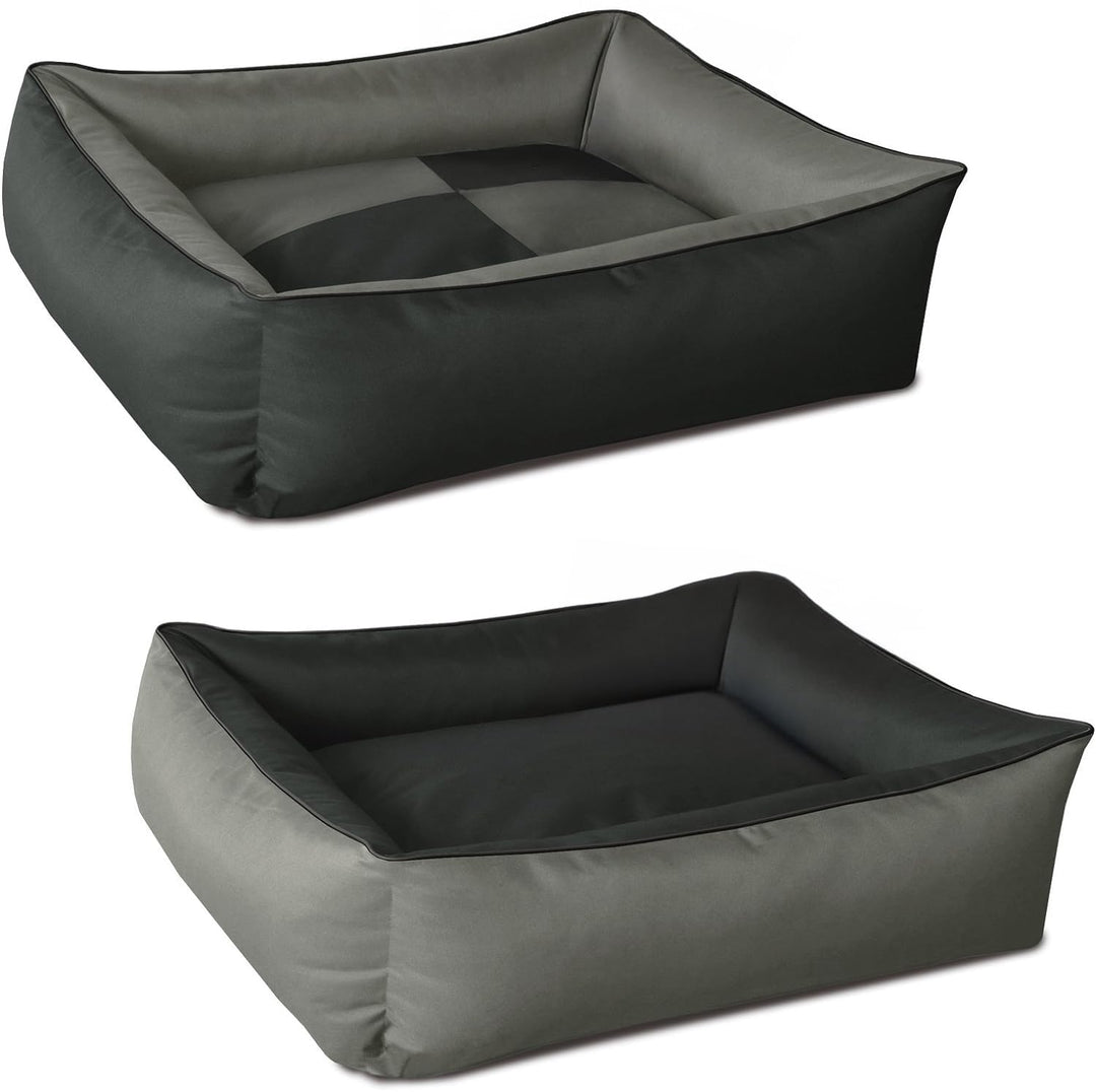BedDog Hundebett 2in1 MAXQ, Hundekissen mit abziehbaren waschbaren Bezug, Hundekorb, Hundesofa, für