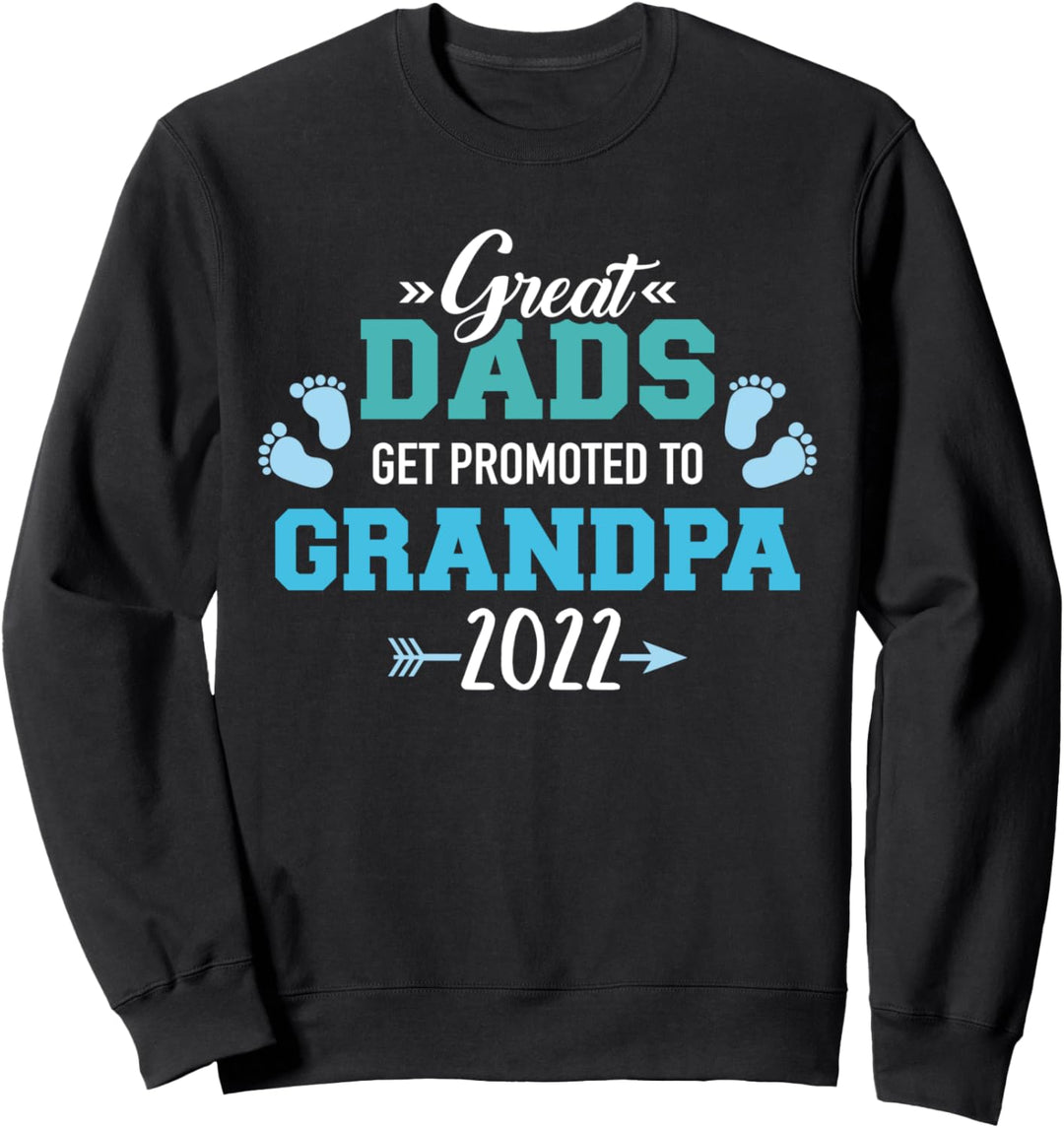 Besten Papas werden zum Opa befördert 2022 Sweatshirt