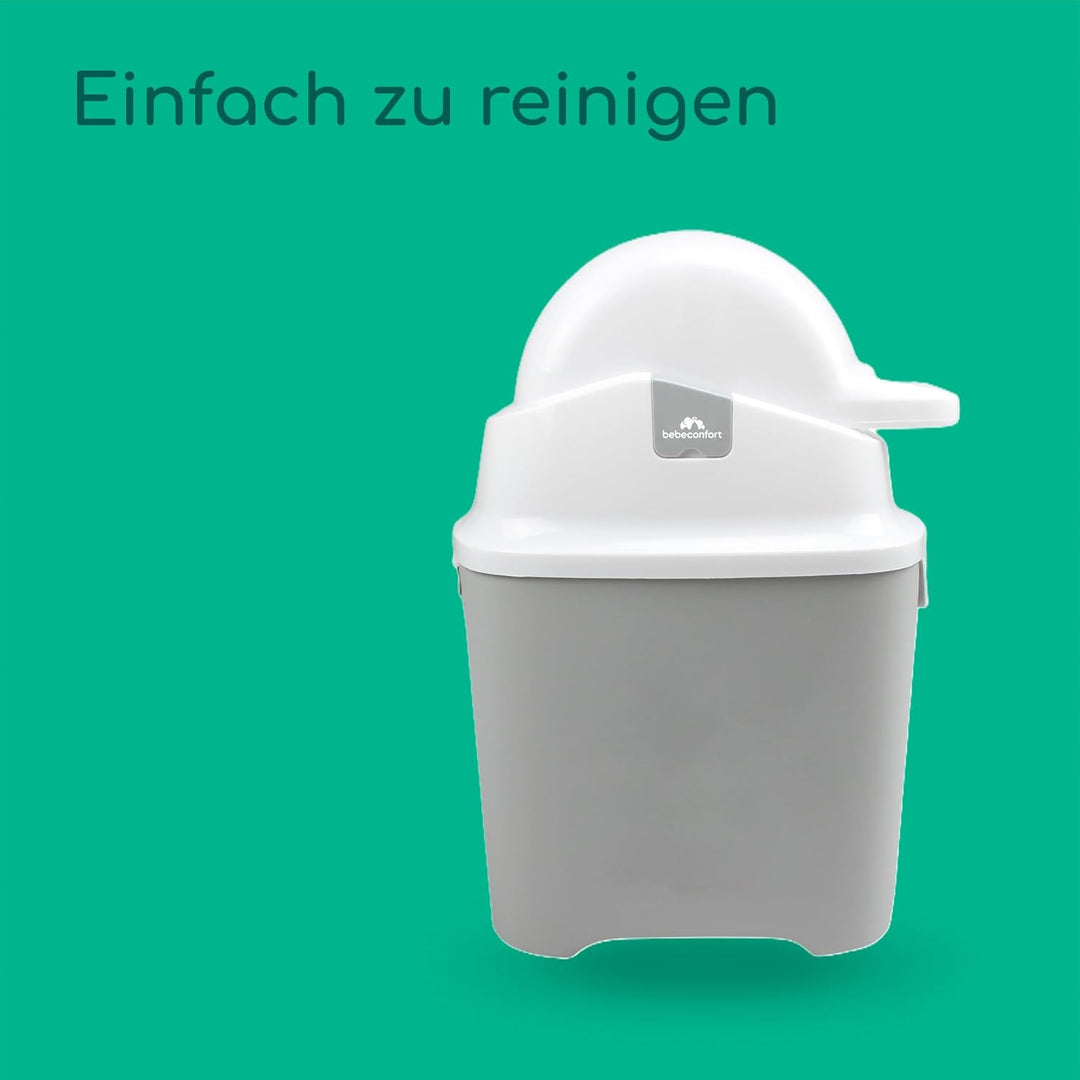 Bebeconfort geruchsdichter Windeleimer Grösse L, Windeleimer, Deckel geruchsdicht, für alle Müllbeut