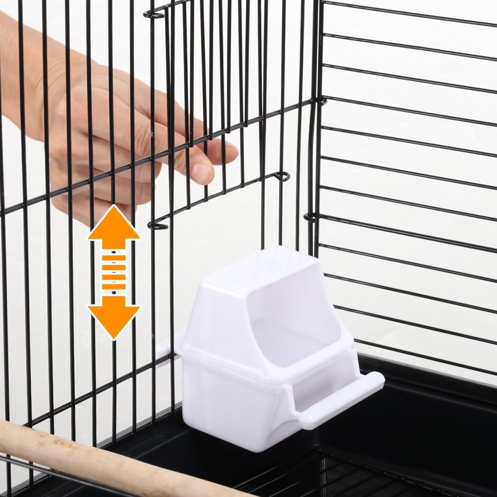 Yaheetech Vogelkäfig mit Vogelspielzeuge Wellensittichkäfig Nymphensittiche Fink Papageienkäfig mit