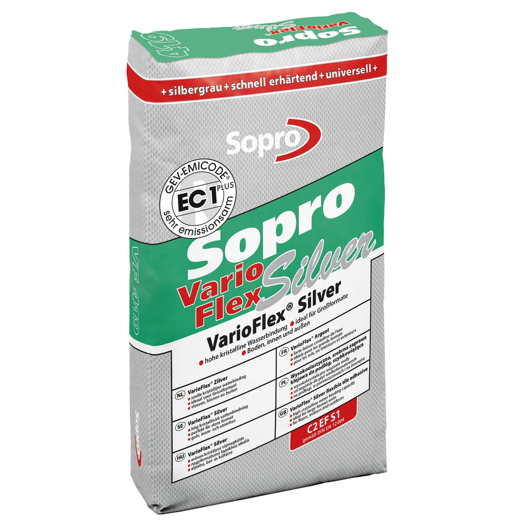 Sopro VarioFlex silver VF 419 25kg Grossformat-Flexkleber 25kg, 1