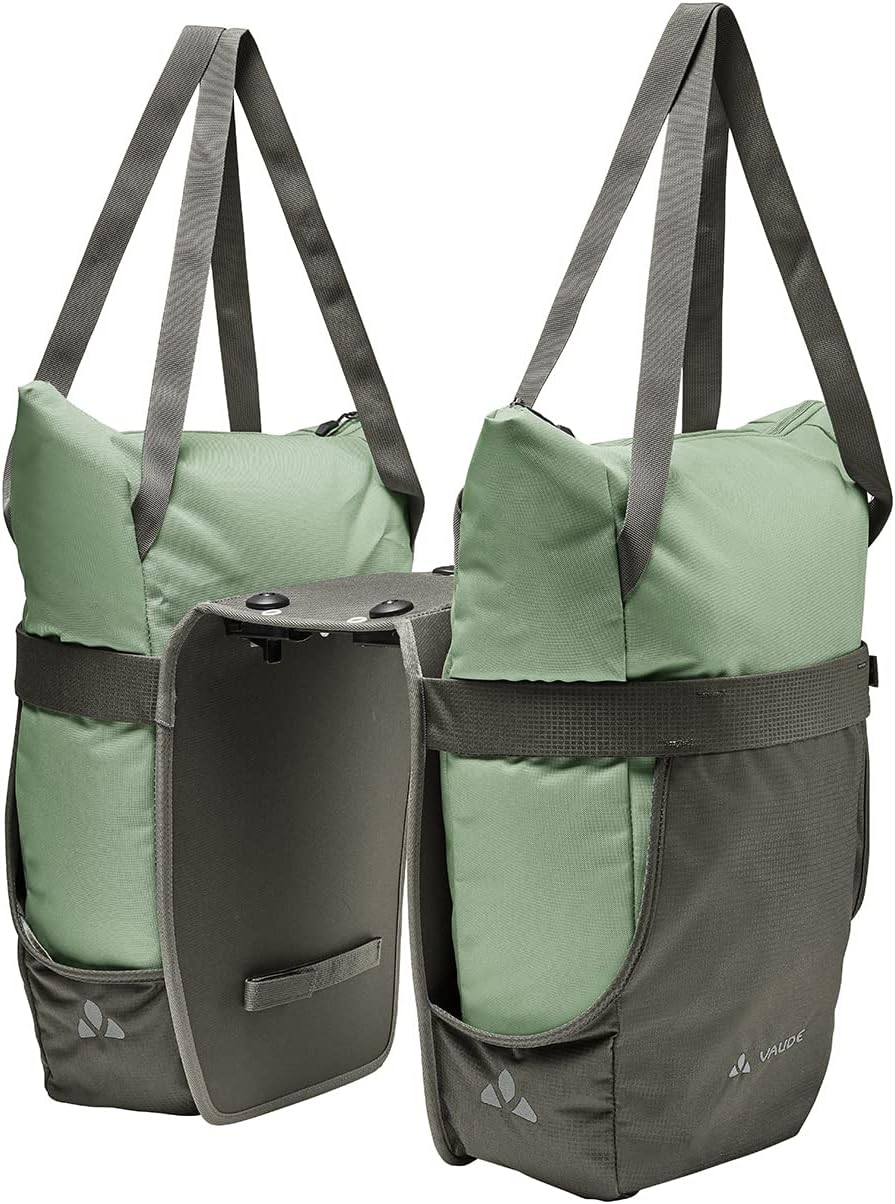 VAUDE TwinShopper - Fahrradtasche mit praktischer Shoppermöglichkeit, 44 Liter - Taschen einzeln nut