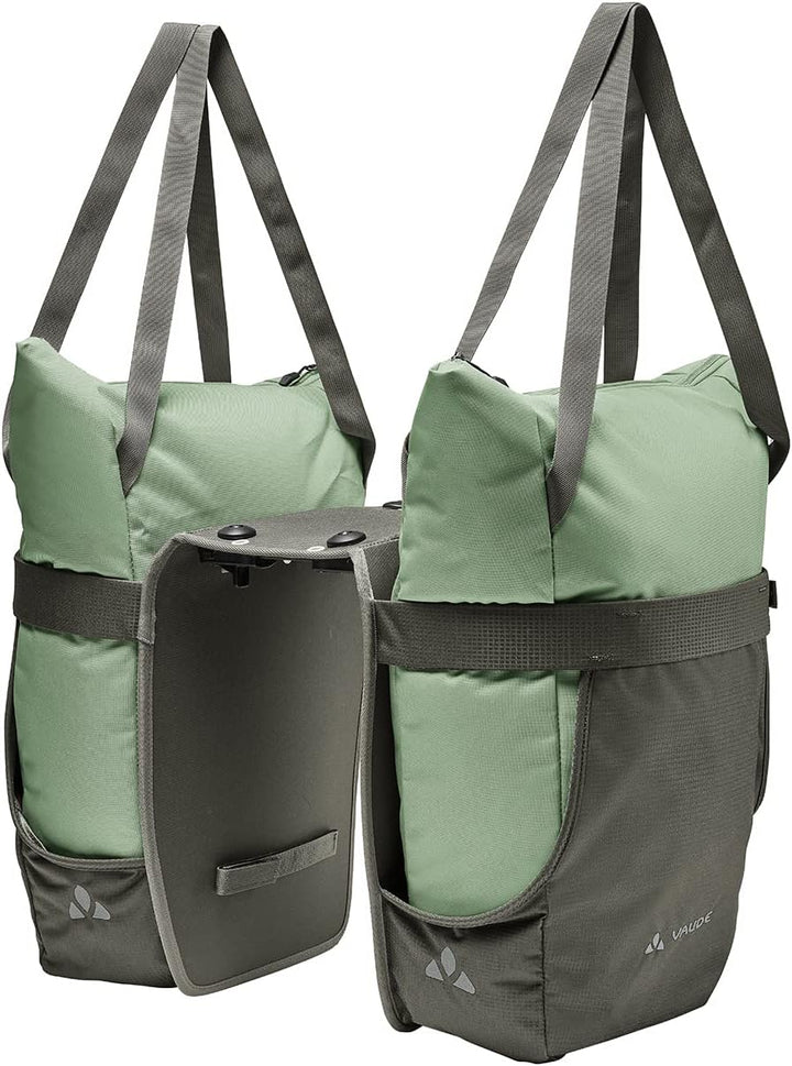 VAUDE TwinShopper - Fahrradtasche mit praktischer Shoppermöglichkeit, 44 Liter - Taschen einzeln nut