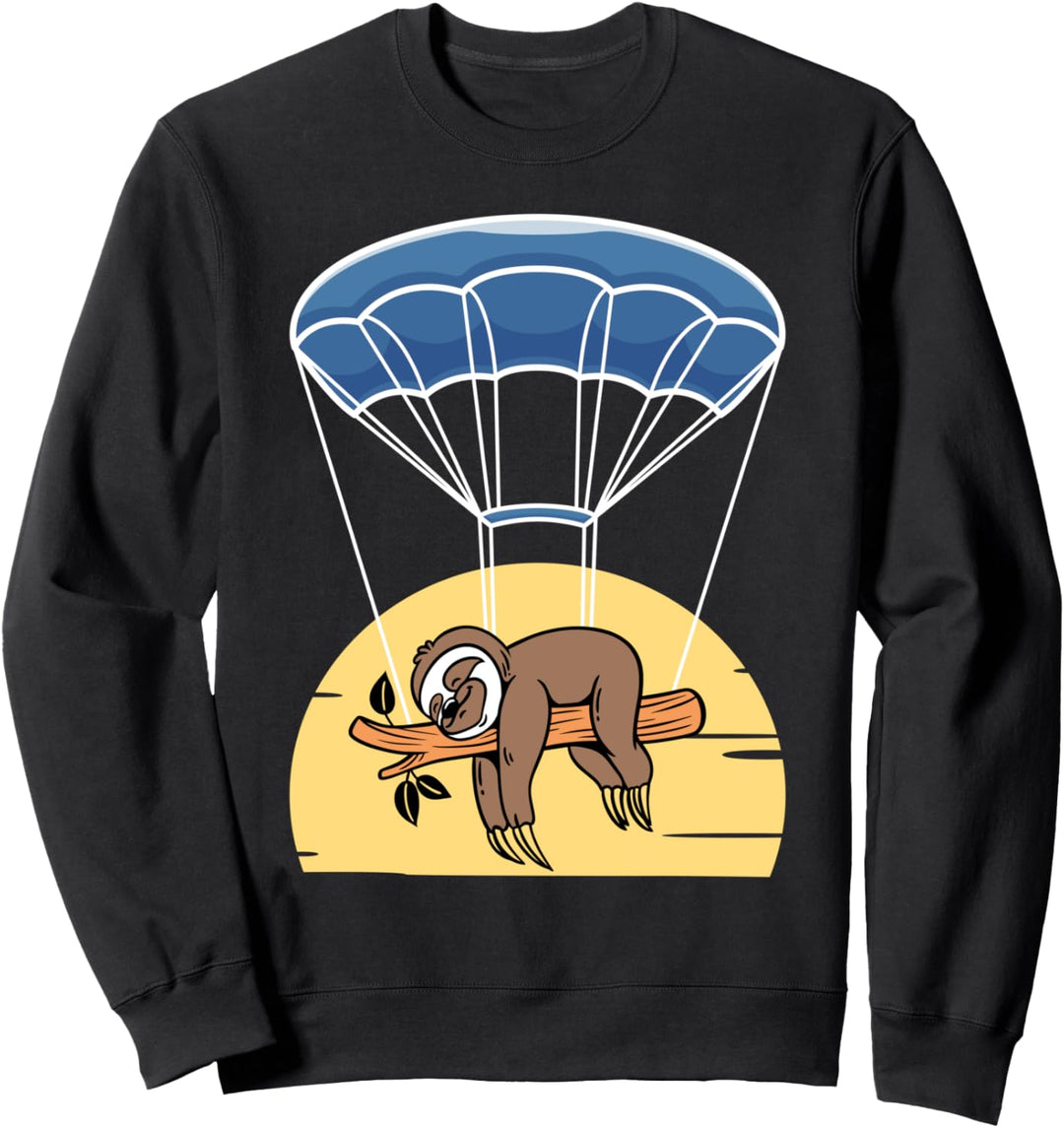 Fallschirmspringer Faultier Fallschirmspringen Skydiver Sweatshirt